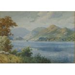 Albert Rosser (1899-1995) - Lake District mountainous and lake scene, watercolour,