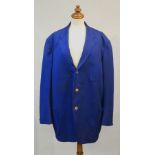 Olympic interest - a 1964 Tokyo Olympic blue fabric Official's jacket with three buttons to the
