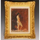 Willem Hendrik Adriaan Boshoff (1935-2007) - female nude study, oil on artist board,