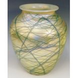 A large Loetz? glass vase,