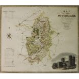 C & J Greenwood - Map of The County of Nottingham, from an actual survey from 1824 and 1825,