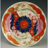 Pinxton - a pattern number 355 Imari pattern circular plate, 21cm diameter,