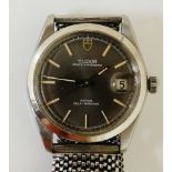A Rolex Tudor Prince Oyster Date, rotor self winding gentleman's' stainless steel wristwatch,