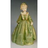 A Royal Worcester figure - Grandmother's Dress by F G Doughty, 17cm high,