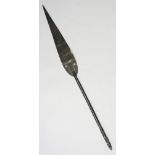 A tribal spear or paddle,