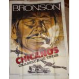 Cinema, French Language Poster, Chicanos, Chasseur de Tetes, 1981, Charles Bronson, large format,