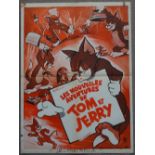 Cinema, French Language Poster, Tom et Jerry, Les Nouvelles Aventures, 1950s,