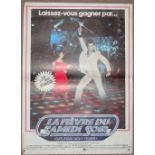 Cinema, French Language Poster, Le Fievre du Samedi Soir, Saturday Night Fever, 1977, John Travolta,