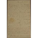 Maria EDGEWORTH, folded small format ALS, 2½ pages of closely written text,