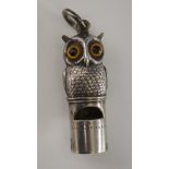 Sampson Mordan & Co - a silver dog whistle,