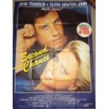 Cinema, Poster, Second Chance, Two of a Kind, 1983, John Travolta, Olivia Newton John, large format,