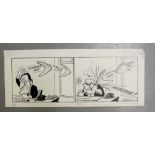 Williams, Glan, cartoonist (1911 - 1986), original cartoon, NURSES PAY,