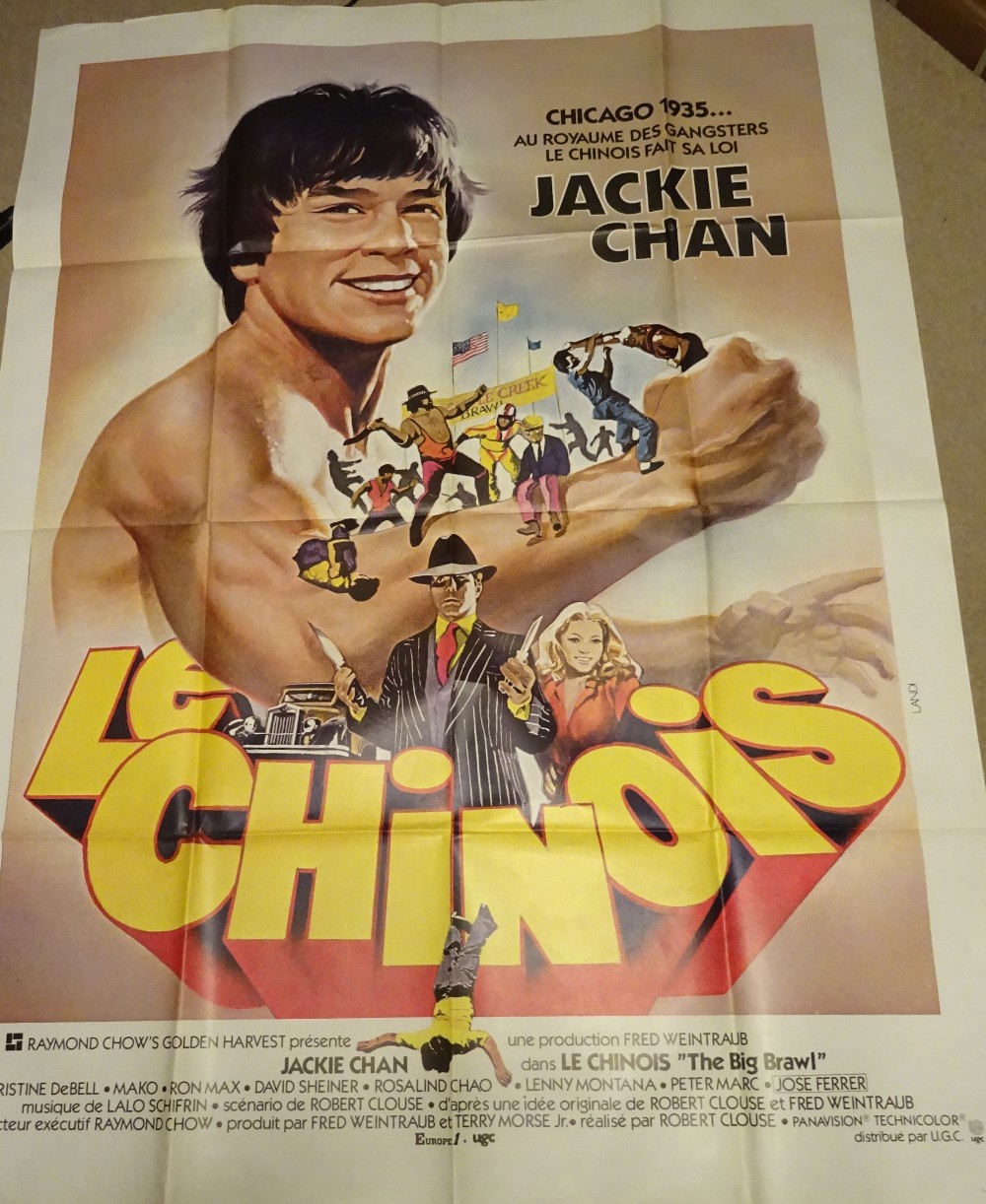 Cinema, French Language Poster, Le Chinois, 1980, Jackie Chan, large format,