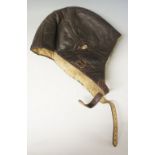 Germany, Third Reich, World War Two, leather flying helmet, by Karl Heister,