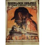 Cinema, French Language Poster, Sherlock Holmes Attaque L'Orient Express, 1976, Vanessa Redgrave,