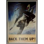 A mounted poster - "Back Them Up!",
