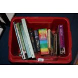 A crate of books: Mastermind Quiz book,