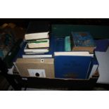 A box of books: novels and book of knowledge