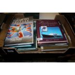 A box of coffee table books: Royal Britannica Encyclopaedia of Word etc