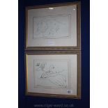 A pair of Picasso and Matisse prints