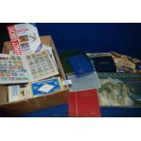 A box of new Philatelic Books, empty stock books, etc., etc.