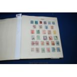 A green Crown Stamp Album, world mix of countries H - R, mostly pre 1940 notably Italy, Memel,