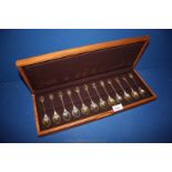 A boxed set of ''The Royal Society for the Protection of Birds'' Silver Spoon collection,