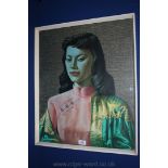 A 1960's Vladimir Tretchikoft Print 'Miss Wone', framed.