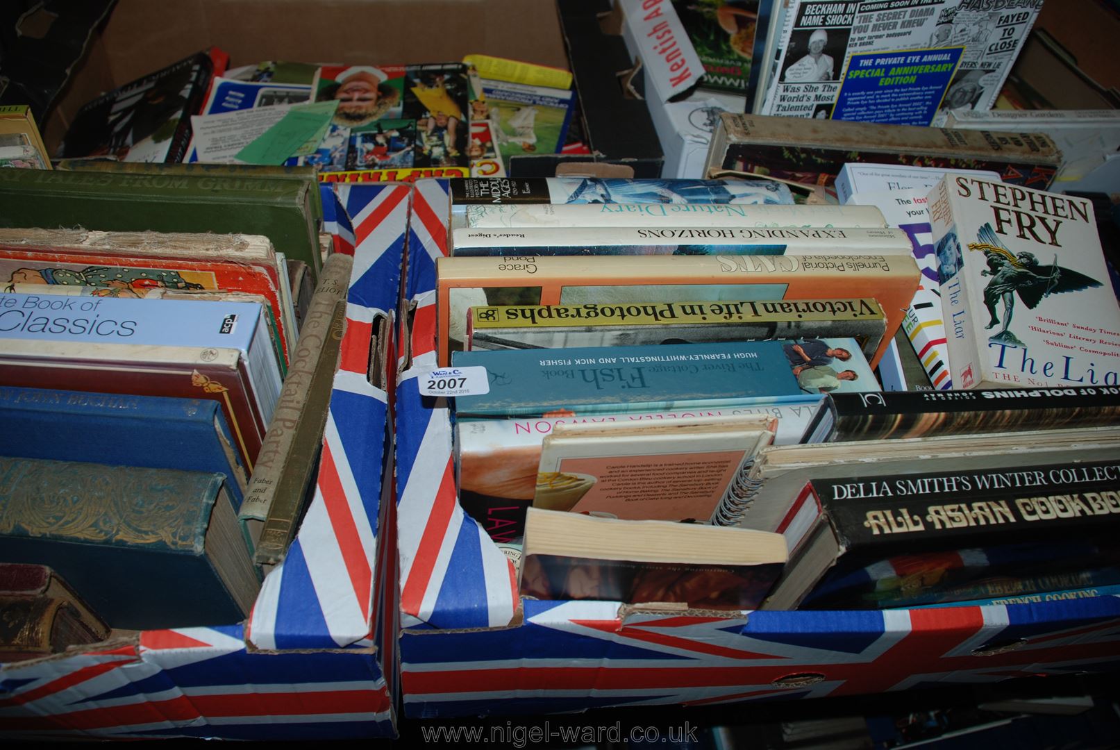 Two boxes of Books: Cookery,