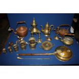 A quantity of brass and copper, etc.