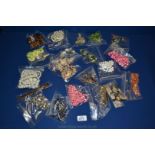 A box of costume jewellery Necklaces (20)