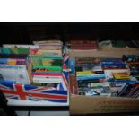 Two boxes of Books: paperback novels,