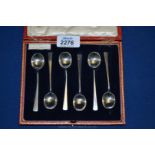 A set of six Silver Coffee Spoons by the Northern Goldsmiths Company, Newcastle,