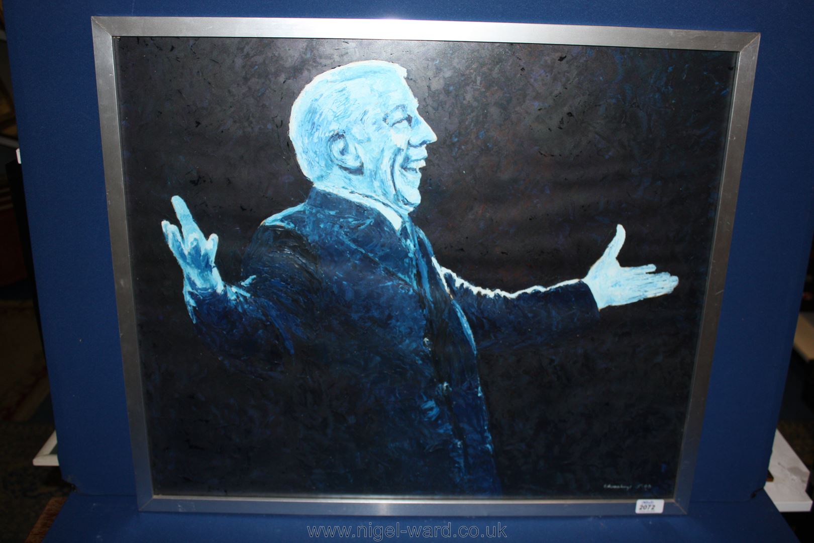 G. Humphreys: an Oil on board portrait of Jazz star Stan Kenton, 28'' x 23''.