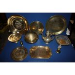 A quantity of Indian and other Brass items