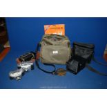 A quantity of Photographic equipment including Agfa, Silette and Beirette cameras, care kit,