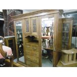 VICTORIAN TRIPLE WARDROBE,