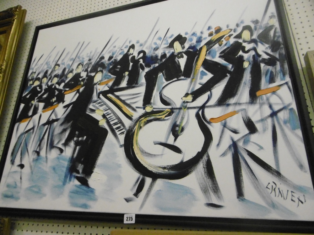 A FRAMED PAINTING ORCHESTRA - Image 2 of 2