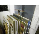 LARGE QTY OF PAINTINGS, APPROX 20,