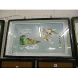 LARGE ORIENTAL FRAMED, PICTURE OF A DRAGON ETC.