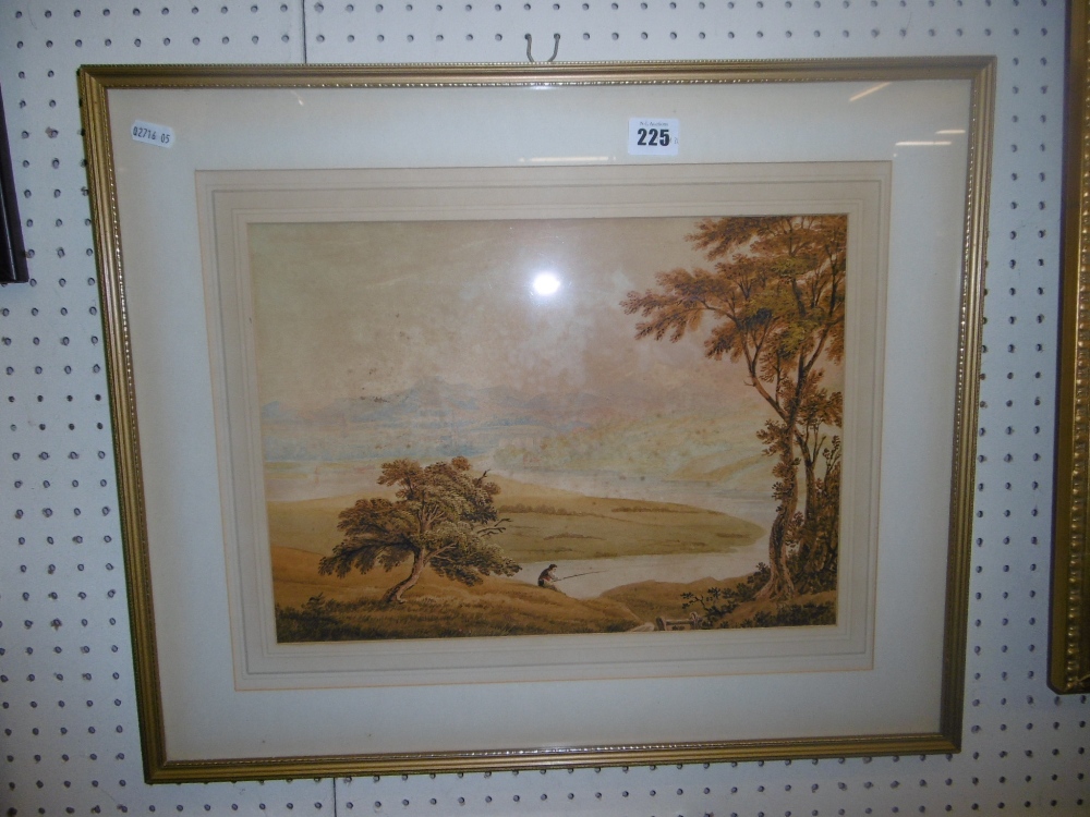 A FRAMED VICTORIAN W/C ARTIST FRANCIS DANBY (SOME FOXING)