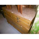 A WALNUT SIDEBOARD