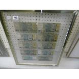 A FRAMED BANK NOTE