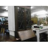 A MAHOGANY BUREAU BOOKCASE