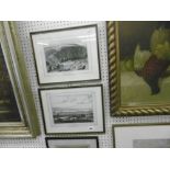 FOUR FRAMED ETCHINGS