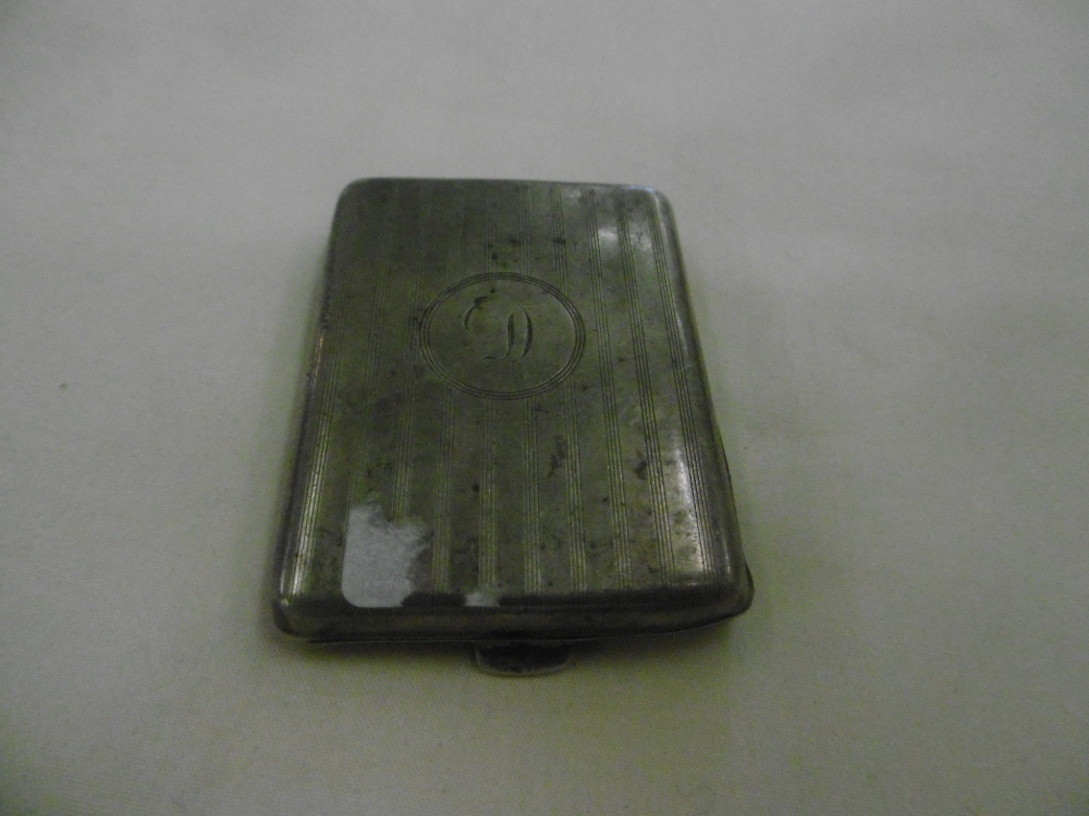 A SILVER CARD CASE