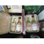 COLLECTION OF TWELVE BOXED MINIATURE SETS INCLUDING WHISKY