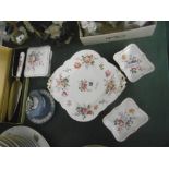 FIVE PIECES OF CROWN DERBY AND TWO PIECES OF WEDGEWOOD