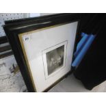 A PAIR OF FRAMED ETCHINGS