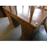 PINE PEDESTAL DESK